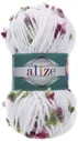 Пряжа Alize FLOWER 5071 белый