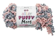Пряжа Alize Puffy more (6449) пудра-серый