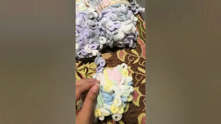 РАСПАКОВКА ПРЯЖИ ALIZE PUFFY FINE COLOR