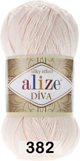 Пряжа Alize Diva 382 беж.розовый-0