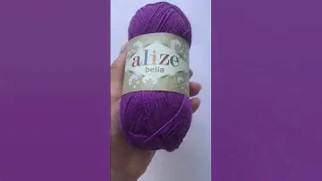 Подробный обзор пряжи Alize Bella 50гр(Хлопок 100%) №45 Темно-фиолетовый