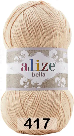 Пряжа Alize Bella 100 417 телесный