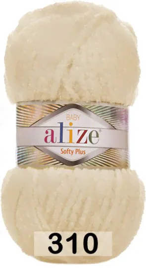 Пряжа Alize Softy Plus 310 шампань-0