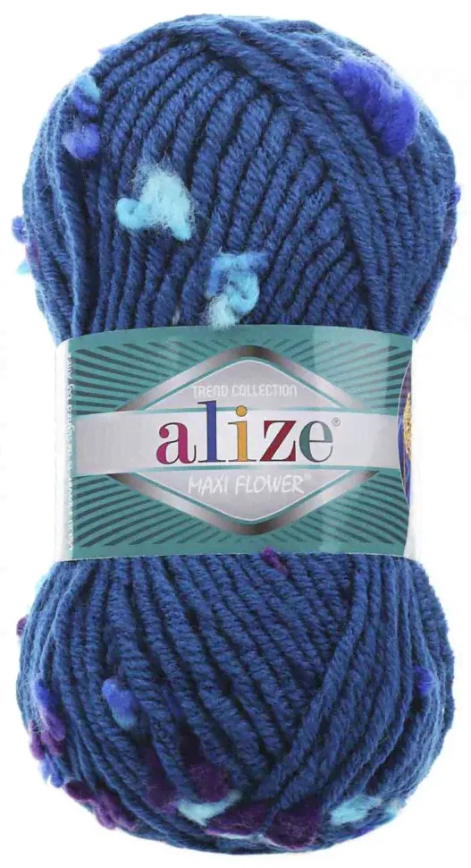 Пряжа Alize FLOWER 5318 синий