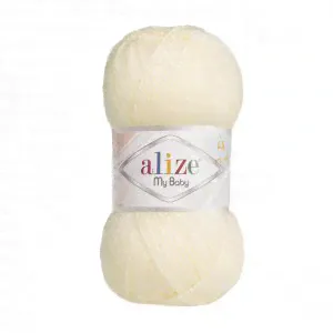 Пряжа Alize My Baby №01 Кремовый