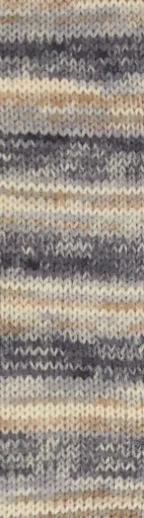 Superwash Artisan (Alize) 9005 серый принт, пряжа 100г