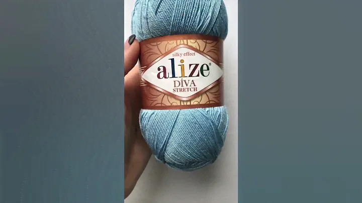 Подробный обзор пряжи Alize Stretch Diva(92% Микрофибра / 8% Эластан) №350 Светло-голубой