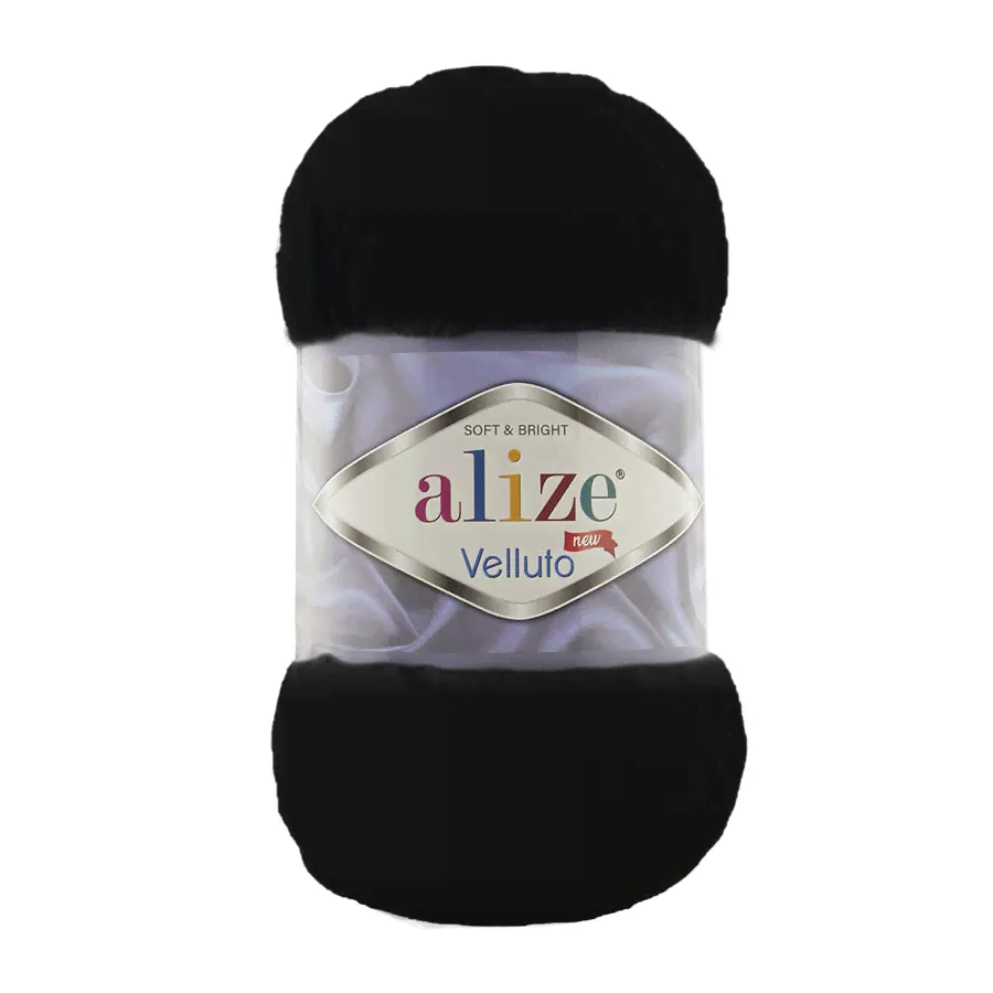 Пряжа Alize velluto (60) черный