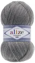 Пряжа Alize LANAGOLD 800 21 серый меланж