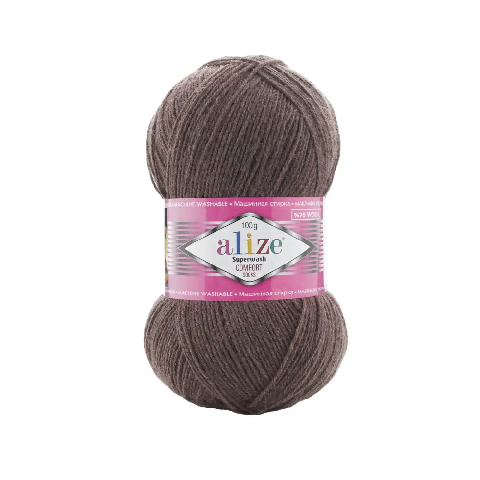 Пряжа Alize superwash comfort socks (844) коричневый