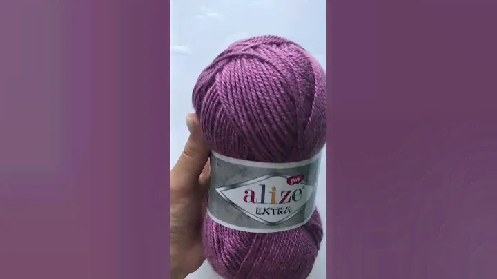Подробный обзор пряжи Alize Extra(100% Акрил) №28 Ярко-сухая роза