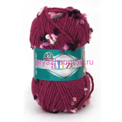 Alize SUPERLANA MAXI FLOWER 5082 бордовый (Alize)-0