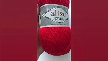 Подробный обзор пряжи Alize Extra(100% Акрил) №56 Красный