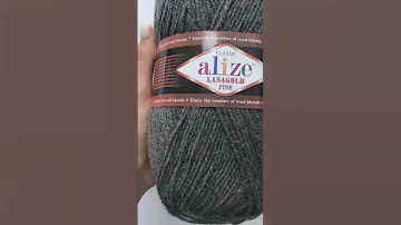Подробный обзор полушерстяной пряжи Alize Fine LanaGold №182 Средне-серый меланж