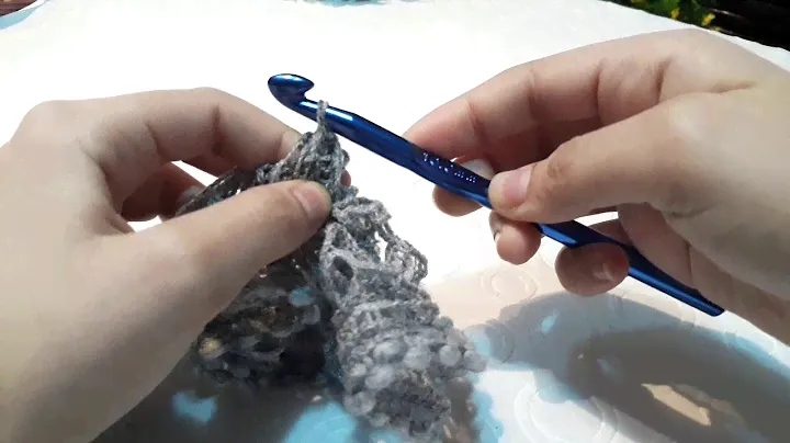 CROCHET:کوفیه حريمي بخیط الیز دانتیلا الصوف فی عشر دقائق وبس/نتيجة ممتازة yarn of alize dantela wool