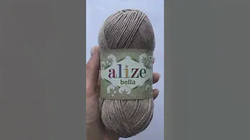 Подробный обзор пряжи Alize Bella 50гр(Хлопок 100%) №629 Камень