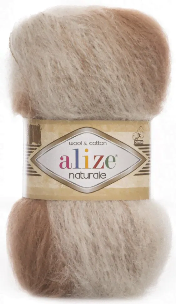 Пряжа ALIZE Naturale / 5916 бежевый меланж