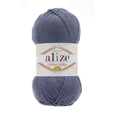 Пряжа Alize Cotton Soft Baby цвет джинс меланж 203