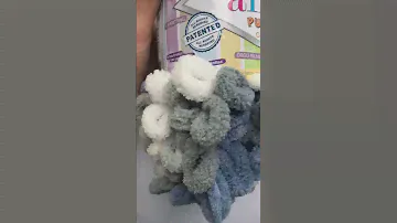 Подробный обзор плюшевой пряжи Alize Puffy Color №6075