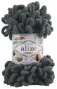 Пряжа Alize PUFFY 53 т.серый