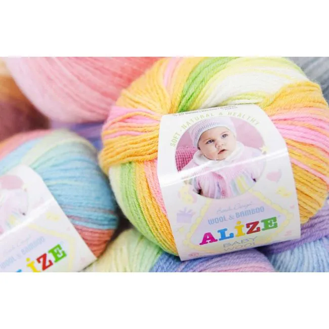 пряжа Alize Baby Wool Batik-0