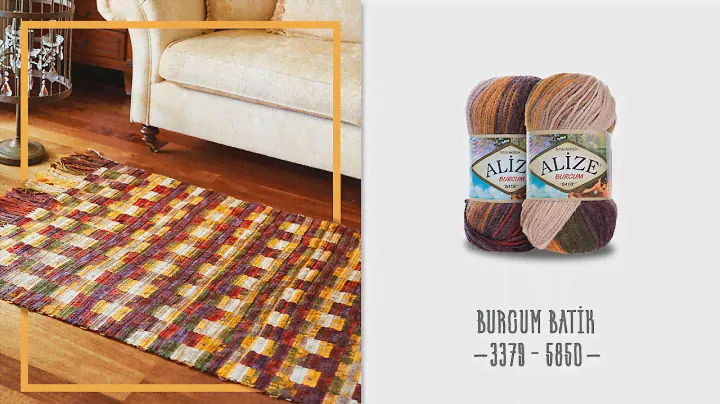 Alize Burcum Batik ile Kilim Yapımı-Making Rug with Alize Burcum Batik