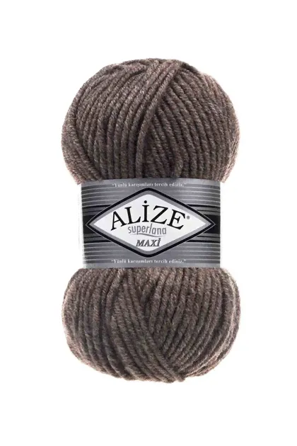 Пряжа Alize Superlana Maxi/Кофе с молоком 240-0