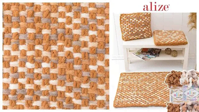 Пряжа Alize Puffy color (5926) бежевый меланж