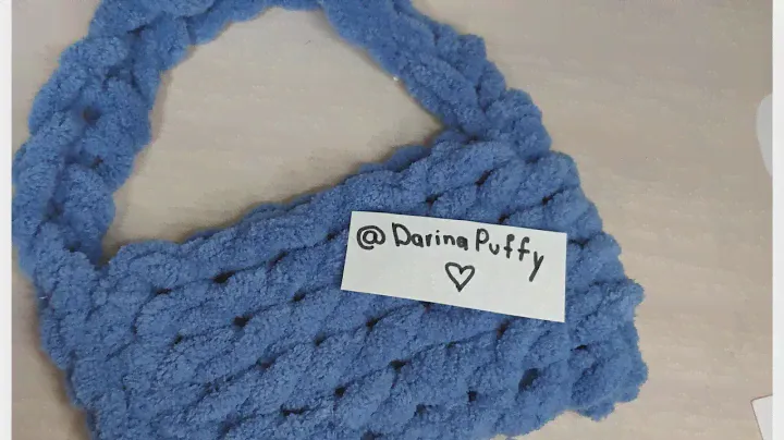 сумочка из Alize Puffy 🌞 ||Darina Puffy🌱