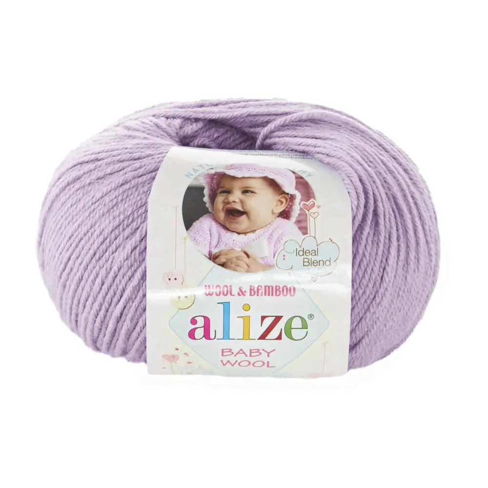 Пряжа BABY WOOL Alize (146 лиловый)