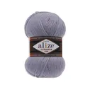 Пряжа Alize LanaGold Fine цвет серый 200