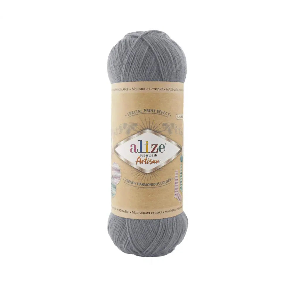 Суперваш АРТИСАН SUPERWASH Artisan 75% SW шерсть 25% полиамид 420м/100г Alize-0