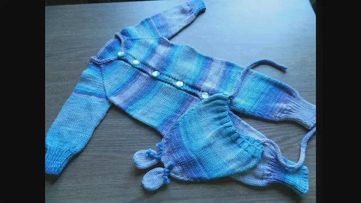 Комплект для новорожденного из Alize Bahar.