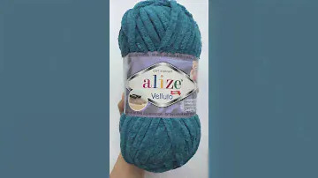 Подробный обзор пряжи Alize Velluto №646 Петроль