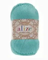 Пряжа ALIZE Forever crochet Ализе форевер), 376 светло-бирюзовый, 100 микрофибра акрил, 50 г, 300 м, 2 шт