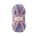 Пряжа Alize superwash comfort socks (7654) красный-синий-белый