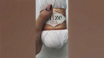 Подробный обзор пряжи Alize Stretch Diva(92% Микрофибра / 8% Эластан) №55 Белый