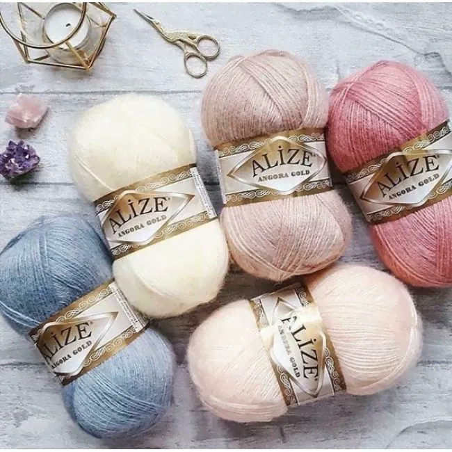 пряжа Alize Angora gold