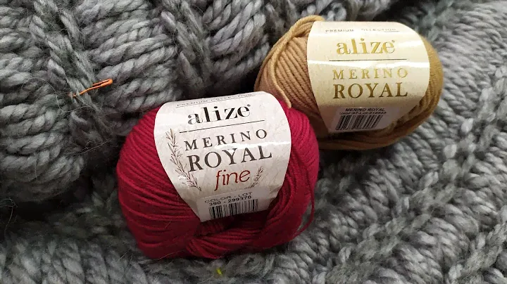 пряжа Alize Merino Royal и Merino Royal fine