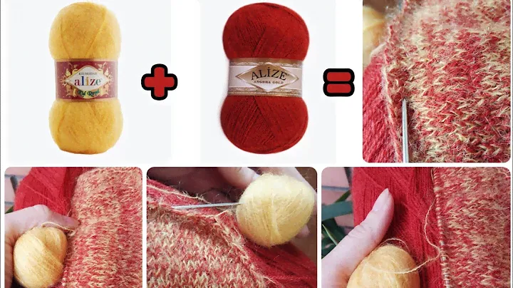 ✓ Микс пряжи Alize angora gold и Alize kid mohair royal