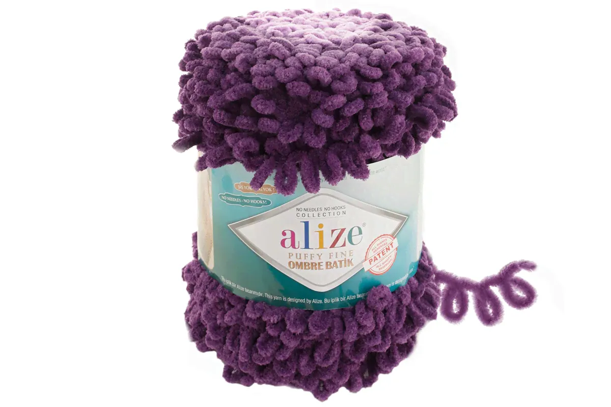 Alize Puffy Fine Ombre Batik 7277 сливовый-0