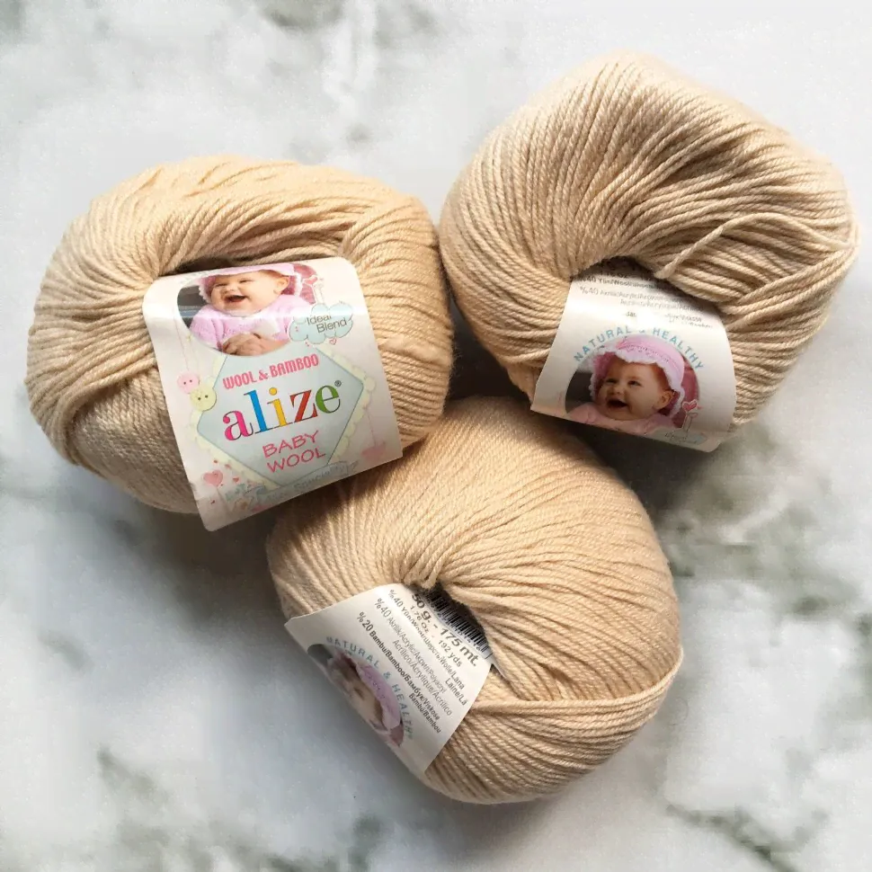 Пряжа ALIZE Baby wool / 310 медовый-0