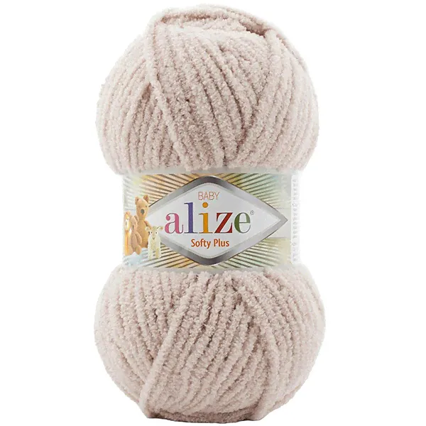 Пряжа Alize SOFTY PLUS 879 св.бежевый